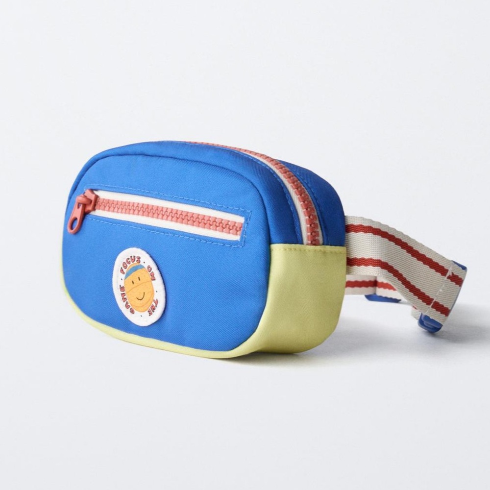Zara Kids Blue and Yellow Fun Belt Bag